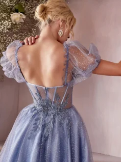 Robe de cocktail Belle A-ligne Tea-Longueur Col en coeur Robes de soirée en dentelle