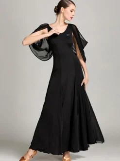 Robe de danse de salon latine moderne pour femme tenue de valse tango pratique