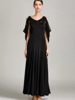 Robe de danse de salon latine moderne pour femme tenue de valse tango pratique