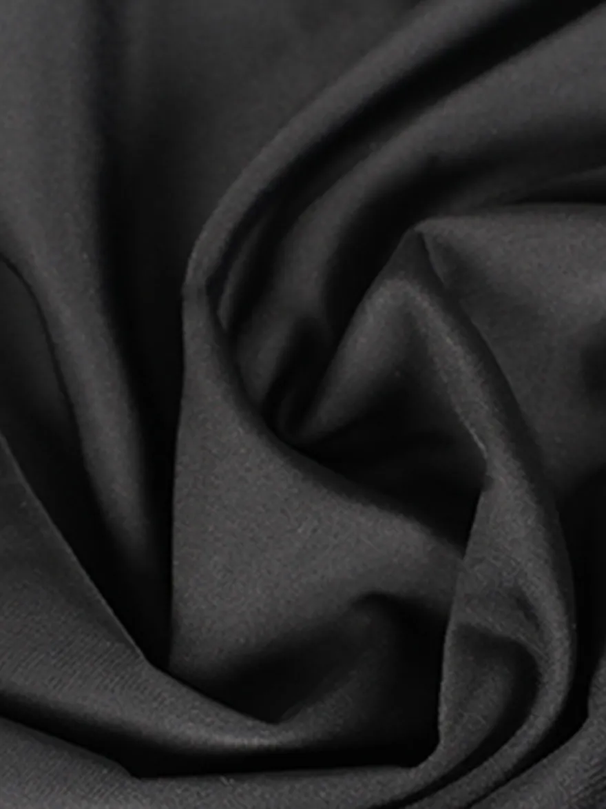 Robe de danse latine noire ensemble dos nu à franges costume de danse