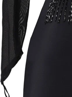 Robe de danse latine Robes de Strass Femmes Noir Épaule Opond Bullcon Sexy Polyester Robe Danse Porter