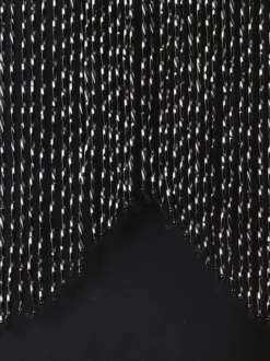 Robe de danse latine Robes de Strass Femmes Noir Épaule Opond Bullcon Sexy Polyester Robe Danse Porter