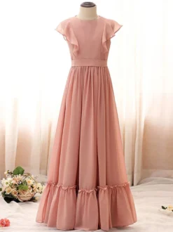 Robe de demoiselle d'honneur sans manches en ivoire douce