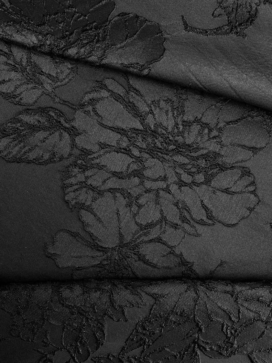 Robe de mère trapèze à nœuds robe d'invitée de mariage mi-longue