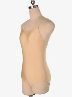 Robe de patinage Costumes de danse polyester nude