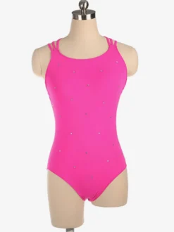 Robe De Patinage Costumes De Danse Polyester Bleu