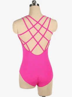 Robe De Patinage Costumes De Danse Polyester Bleu