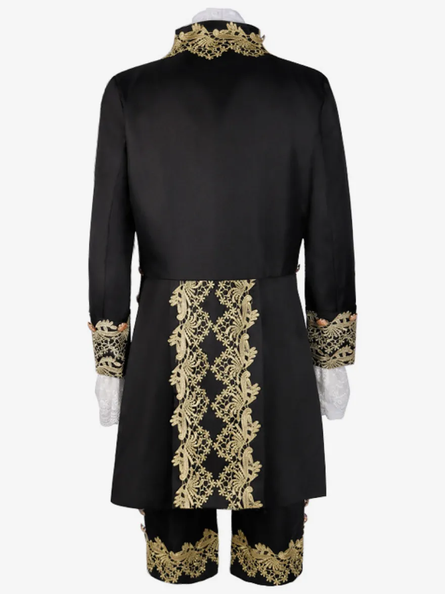 Robe de Prince de palais pour hommes Costume de Performance Costume rétro médiéval Bourgogne