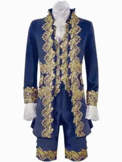 Robe de Prince de palais pour hommes Costume de Performance Costume rétro médiéval Bourgogne