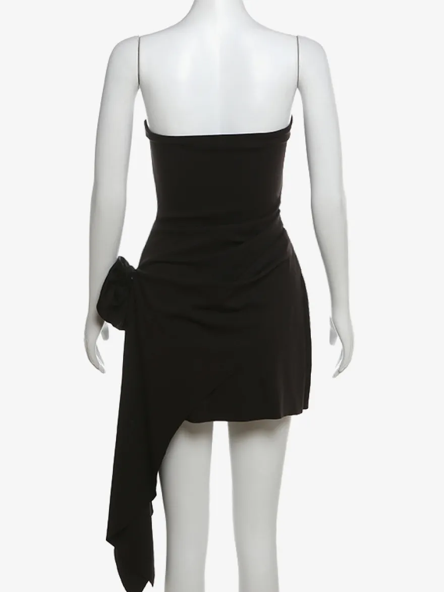 Robe de soirée blanche sans manches robe semi-formelle sans bretelles