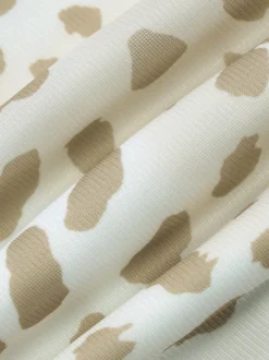 Robe de soirée léopard en polyester imprimé léopard sans manches dos nu asymétrique robe d'été
