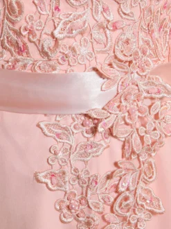 Robe de soirée robe cérémonie femme col rond au sol