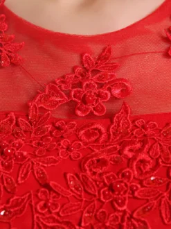 Robe de soirée robe cérémonie femme col rond au sol