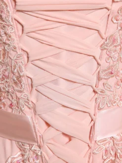 Robe de soirée robe cérémonie femme col rond au sol