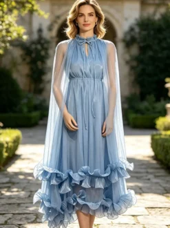Robe de soirée robe de bal décolleté travaillé crêpe plissée robe de soirée formelle