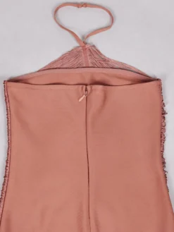 Robe de soirée rouge moulante à col halter robe de bal robe de cérémonie
