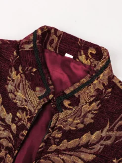 Robe de velours royale et noble de style Renaissance idéale pour un GN médiéval ou un cosplay d'Halloween.