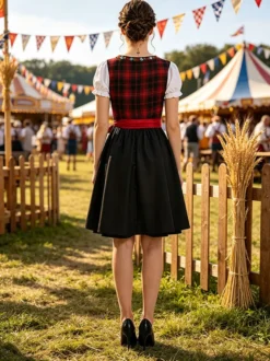 Robe Dirndl 2 pièces pour femme costume d'Oktoberfest