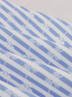 Robe d'été trapèze à rayures col halter et imprimé floral pour femme 2026