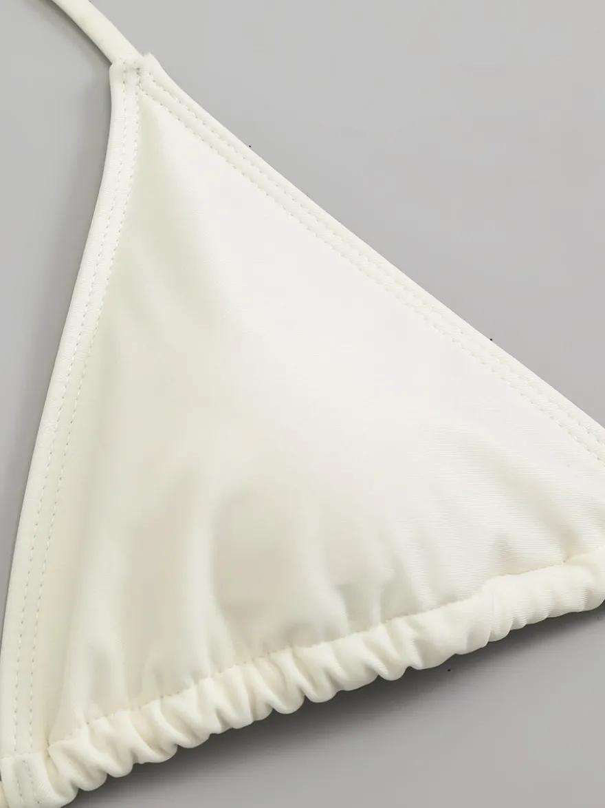 Robe midi de plage à manches longues en résille avec ensemble bikini dos nu assorti