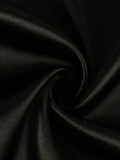 Robe nuisette mini en satin pour femme - Robe moulante sexy noire transparente avec dentelle sur les côtés - Tenue de soirée estivale 2026