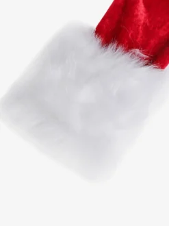 Robe Rouge De Noël Pour Femme Costumes Col Bateau Fausse Fourrure Sexy