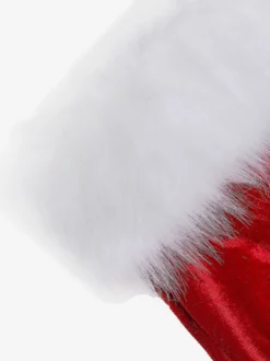 Robe Rouge De Noël Pour Femme Costumes Col Bateau Fausse Fourrure Sexy
