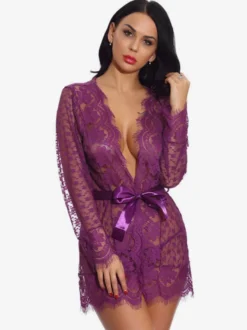 Robes Ceinture Transparente Lingerie Sexy
