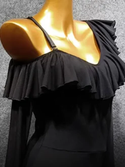 Robes De Danse Latine Noir Femmes Sexy Danseuse Latine Vêtements De Danse