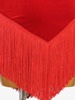 Robes de danse latine Ture Red Women's Set Lycra Spandex Dress Dancing Costume