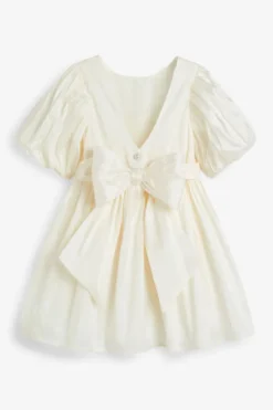 Robes de demoiselle d'honneur de mariage Robes pour occasions spéciales Rose pâle Manches courtes Nœuds