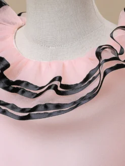 Robes de fille de fleur blanche Robes d'occasion spéciale Tulle blanc sans manches col bijou Robes de fille de fleur