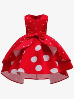 Robe Tunique Noël En Fibre De Polyester Robe De Soirée De Cadeaux Noël Rouge