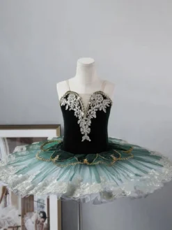 Robe tutu de ballet pour filles jupe de princesse en tulle moelleux costume du Lac des cygnes pour récital et cours de ballet