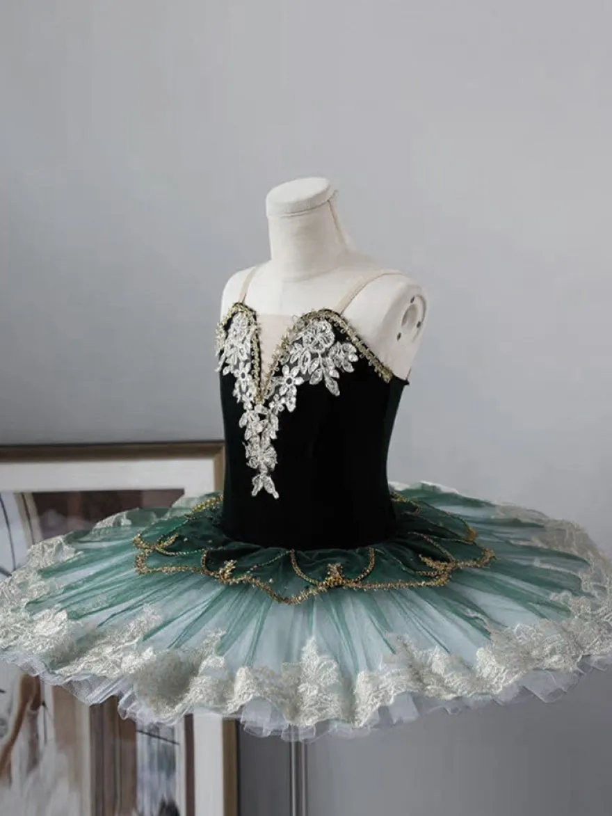 Robe tutu de ballet pour filles jupe de princesse en tulle moelleux costume du Lac des cygnes pour récital et cours de ballet