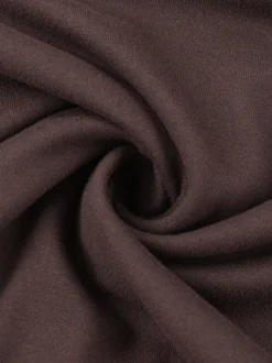 Robe à volants étagés pour femme - Robe mini Balletcore marron café épaules dénudées manches longues - Fête d'anniversaire printanière 2026