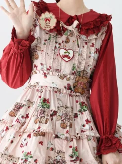 ROCOCO Style Blouses Lolita Haut Lolita Violet Manches Longues Dentelle Volants Chemise Lolita