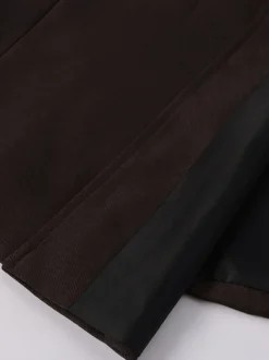 Rouge Vintage haut rétro manches longues Polyester Polyester fibre pardessus rétro Costumes pour homme Bourgogne