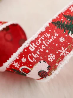 Ruban De Noël Rouge Accessoires De Vacances De Noël Rouges