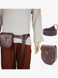 Sac Accessoires De Costume Steampunk Noir Rétro Vintage Hommes