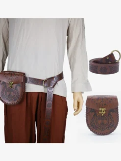 Sac Accessoires De Costume Steampunk Noir Rétro Vintage Hommes