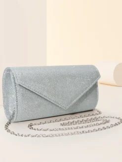 Sac à bandoulière avec chaîne Sac à main de soirée brillant pour femme 2026