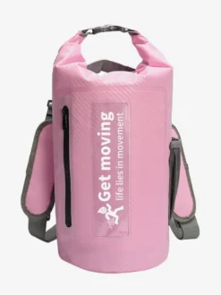 Sac à dos étanche multicolore à fermeture enroulable avec poche avant zippée
