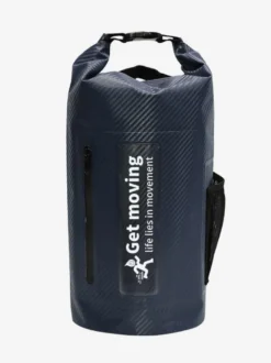 Sac à dos étanche multicolore à fermeture enroulable avec poche avant zippée