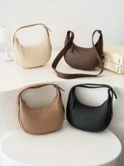 Sac Hobo en similicuir Crescent Sac à bandoulière pour femme 2026
