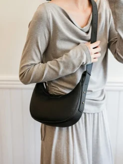 Sac Hobo en similicuir Crescent Sac à bandoulière pour femme 2026