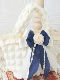 Sac Lolita Style Rococo Beige Polyester Rose Motif Arc Polyester Sac à Main Accessoires Lolita