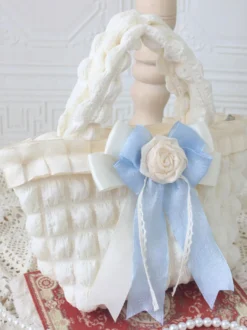 Sac Lolita Style Rococo Beige Polyester Rose Motif Arc Polyester Sac à Main Accessoires Lolita