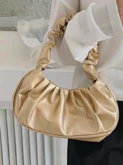 Sac à main en similicuir avec sac nuage plissé pour femme 2026