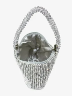 Sac à main mariage argent brillante